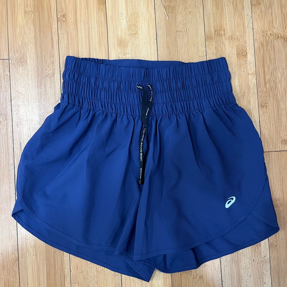 Asics Women's Blue Running Shorts